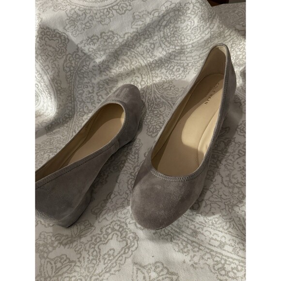 Cole Haan  grand os Shoes Wedges Women Size 10.B Gray Suede Slip On - Picture 14 of 16